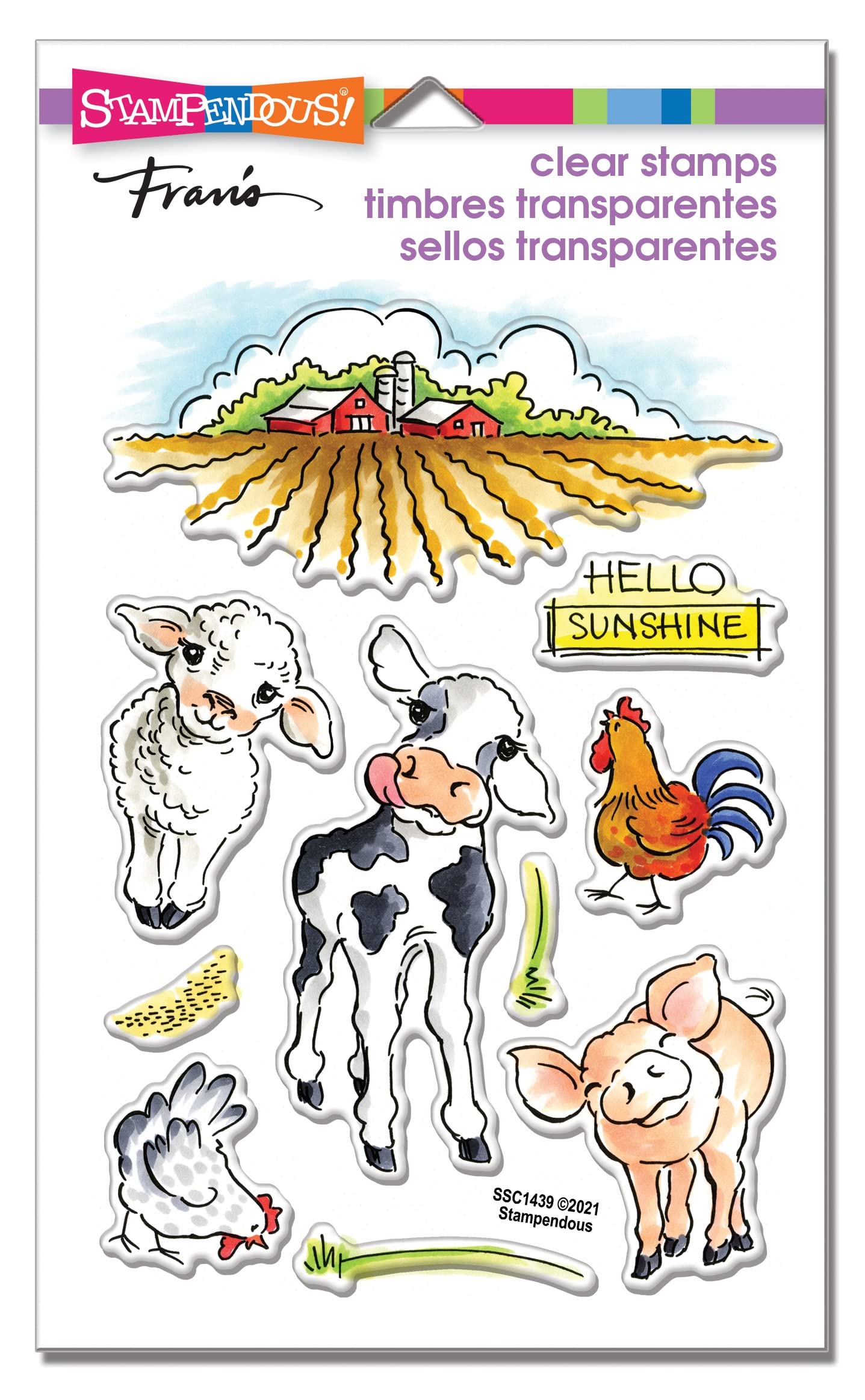 STAMPENDOUS Barnyard Hello PCS