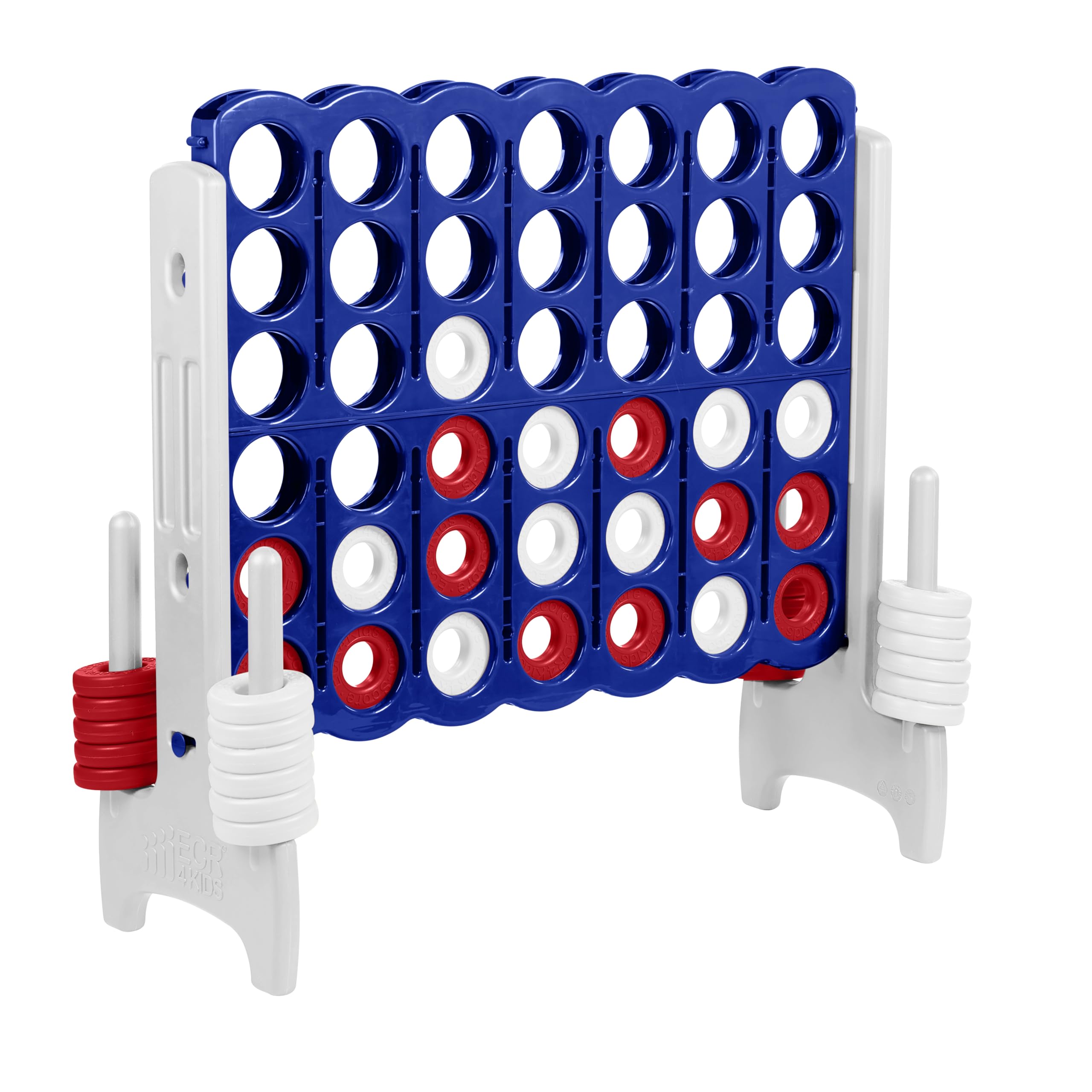 ECR4Kids Jumbo 4-To-Score, Giant Game, Red/White/Blue