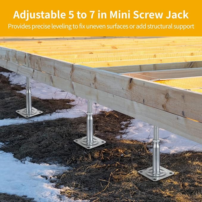 4 Packs Mini Gato Tornillo Ajustable 5-7 in Acero Galv. miniatura 2