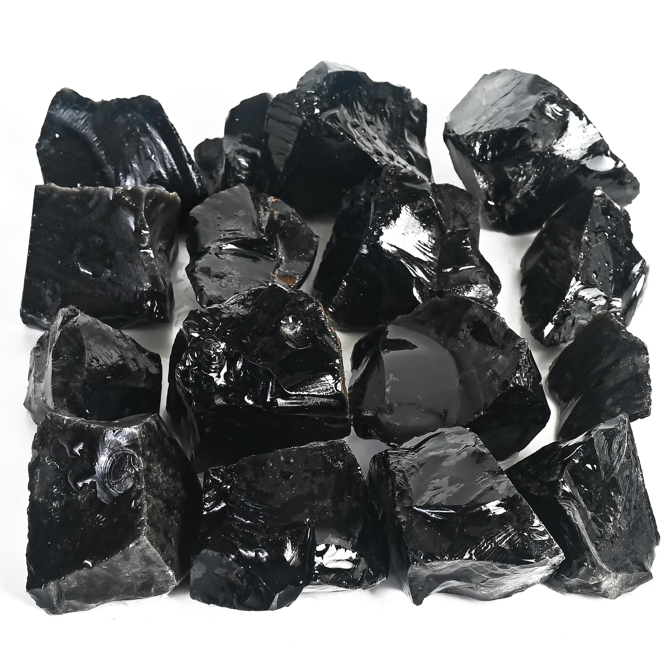 Amazon.com: Crocon 1LB Black Obsidian Rough Bulk Natural Stone Raw