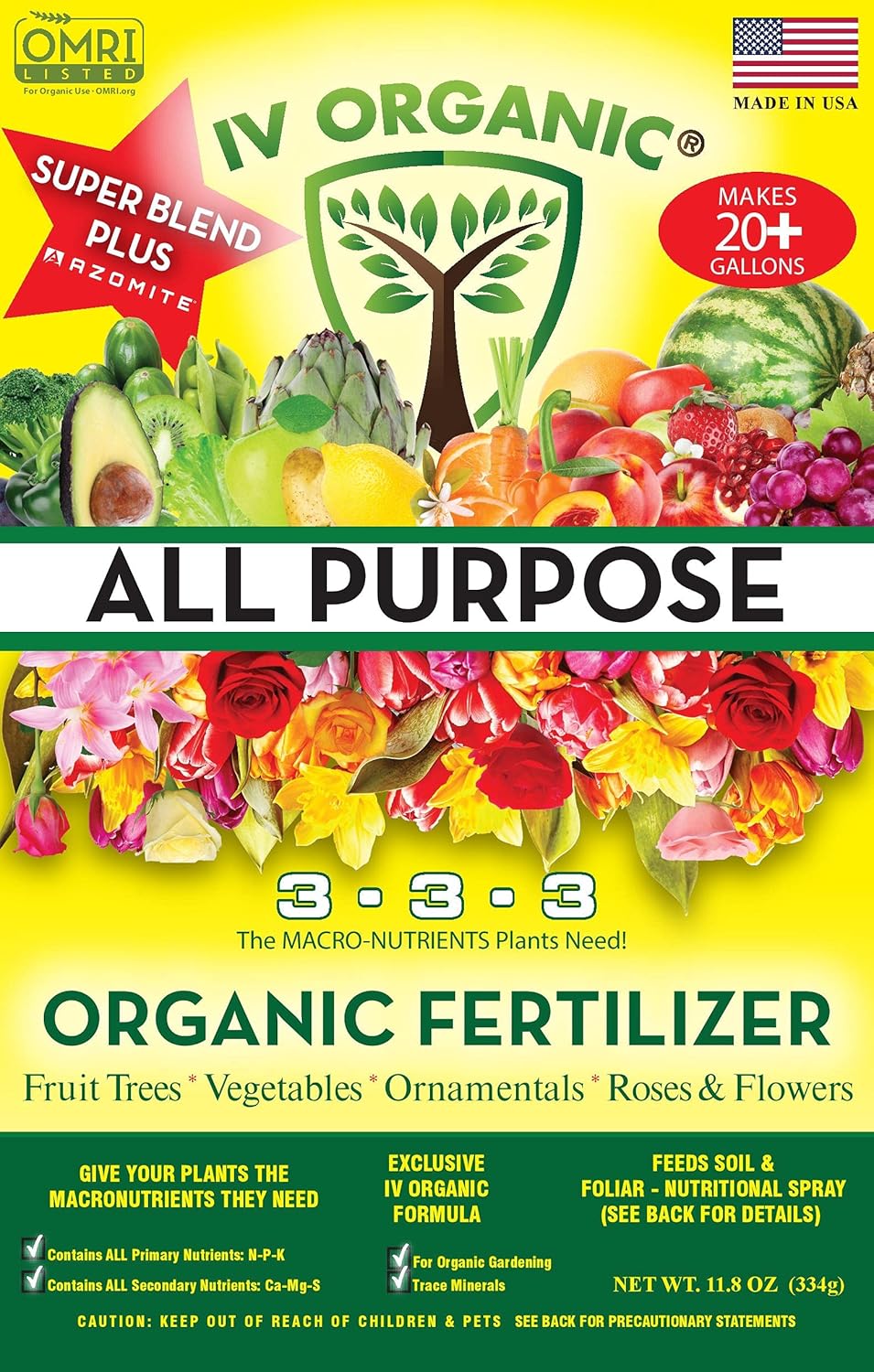 IV Organic All Purpose | Super Blend Fertilizer (11.8 oz) - Image 2