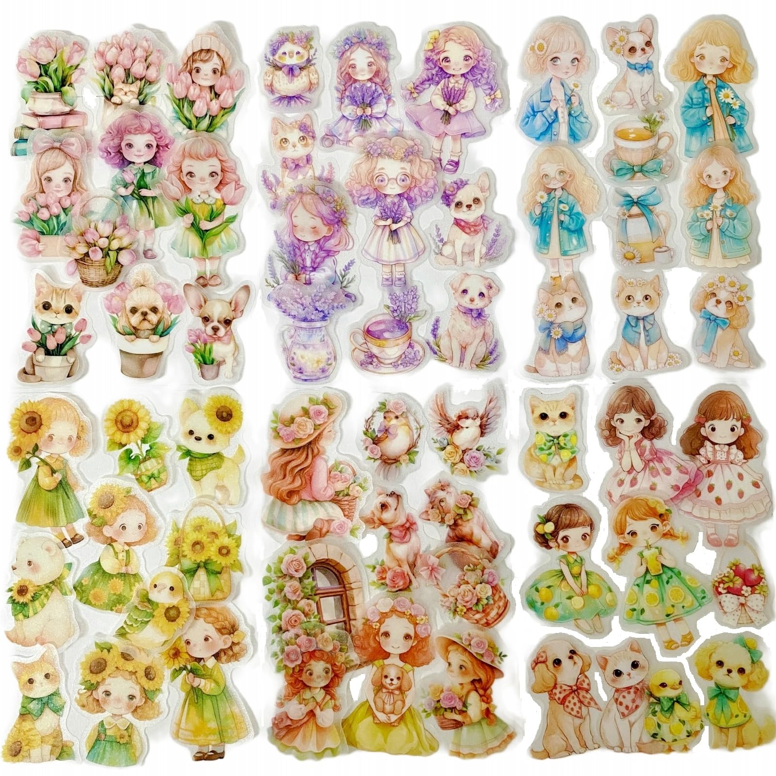 Scrapbooking sans bavure avec 60 autocollants imperméables TIAMECH pour décorer votre journal