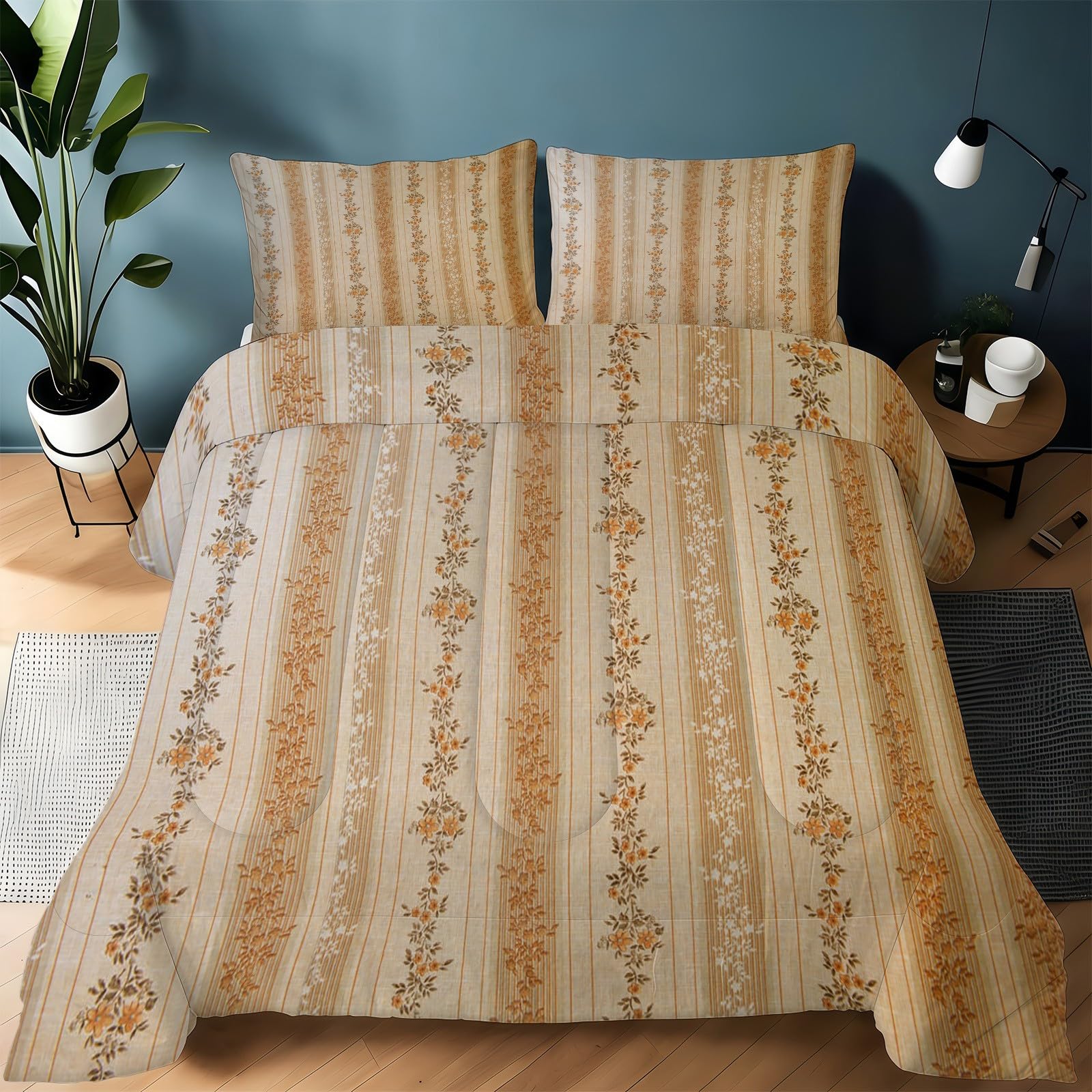 Couette 240x260 microfibre lavable grand lit adulte avec édredon chaud et 2 taies d'oreiller