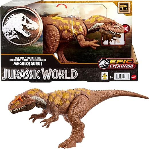 Unleash Adventure: Mattel Jurassic World Wild Roar Megalosaurus Review – Sound, Action & Digital Play!
