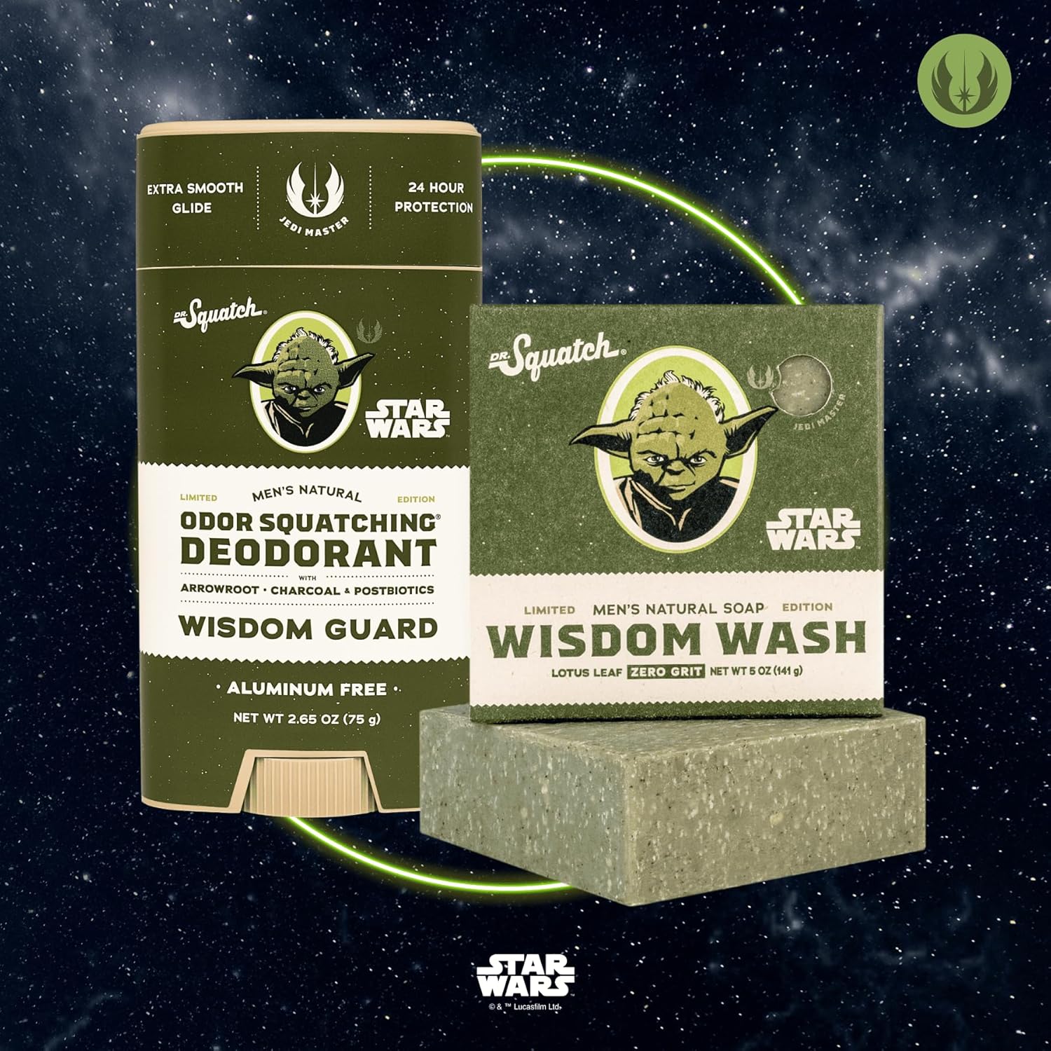 Dr. Squatch Star Wars Bundle - Natural 4 Soap and 2 Deodorant Gift Set - Wisdom Wash, Wisdom Guard, Sinister Scrub, Sinister Sticc - Image 3