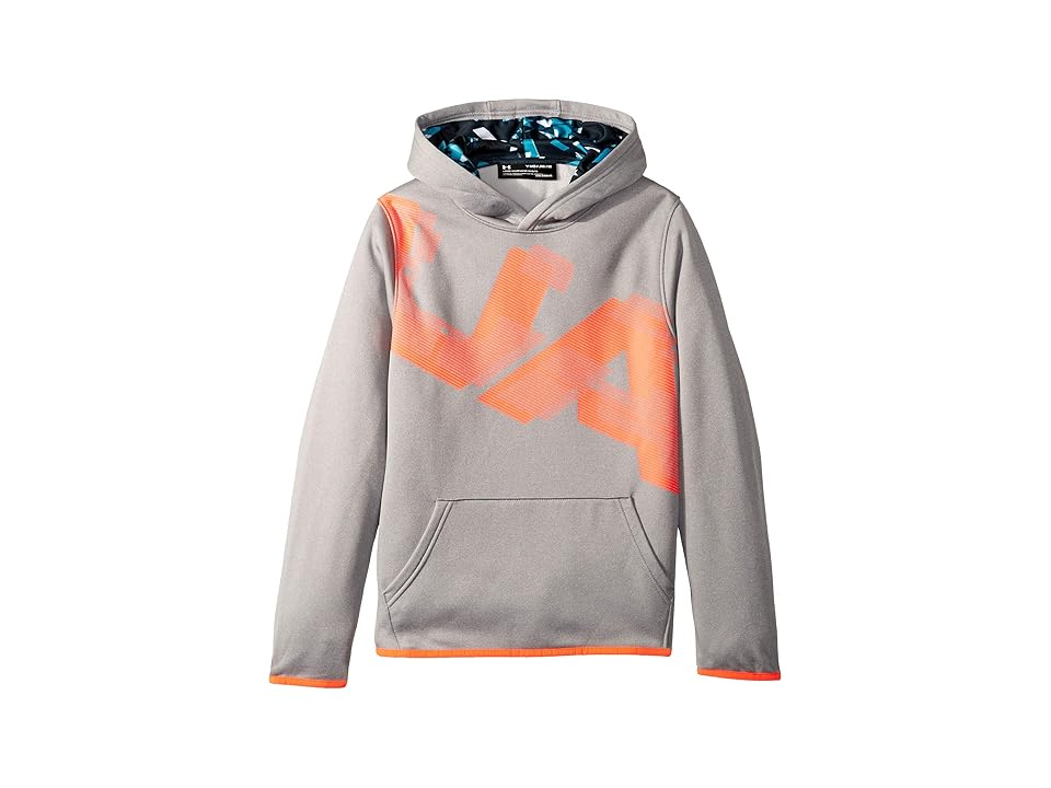 

Under Armour Kids AF Highlight Printed Hoodie (Big Kids) (Steel Light Heather/Blue Circuit) Boy's Sweatshirt