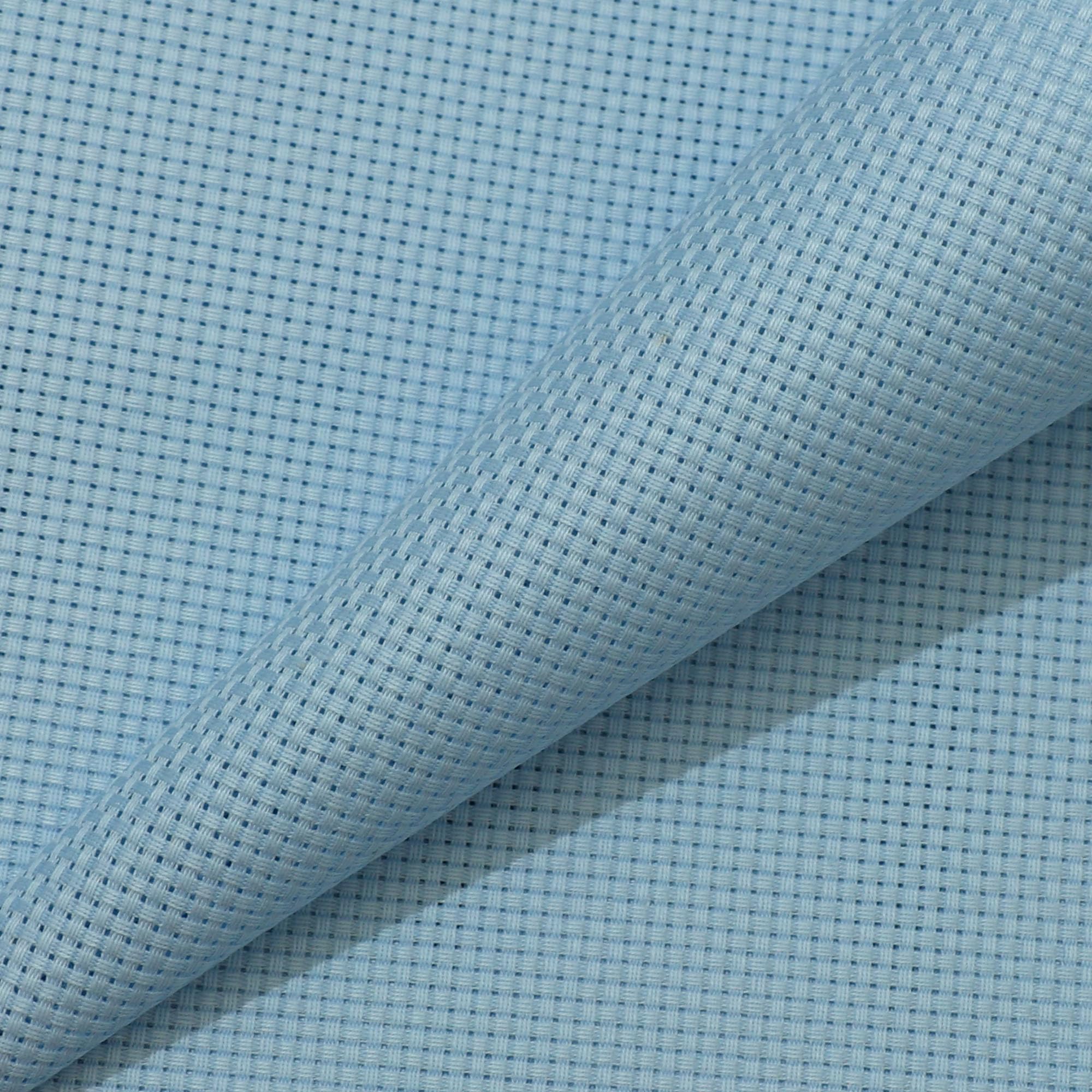 Aida Cloth 11 Count Cross Stitch Fabric,19×28inch (11CT,Sky Blue)