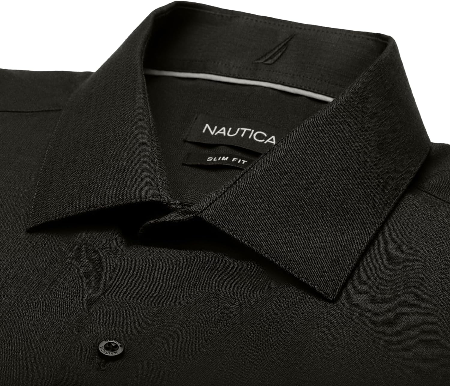 Nautica Slim Fit Short Sleeve Cotton Linen Touch Shirts for Men Wrinkle Resistant Lightweight Summer Shirt - Image 3