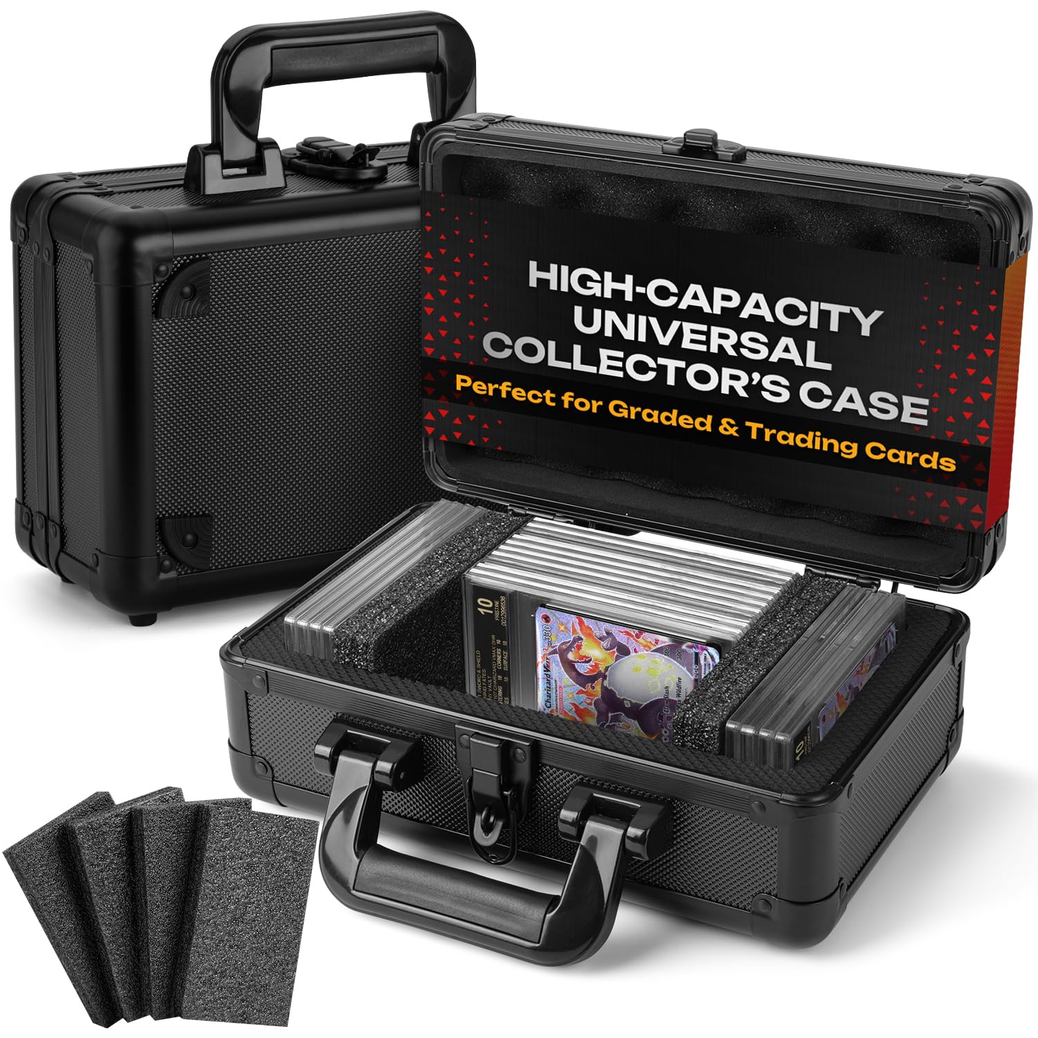 Graded Card Storage Box, Trading Card Case for PSA Graded Pokemon Cards, Sports Card Storage Boxes as PSA Card Holder, Baseball Card Case, Slab Case, Sports Card Case, PSA Card Case, Graded Card Case