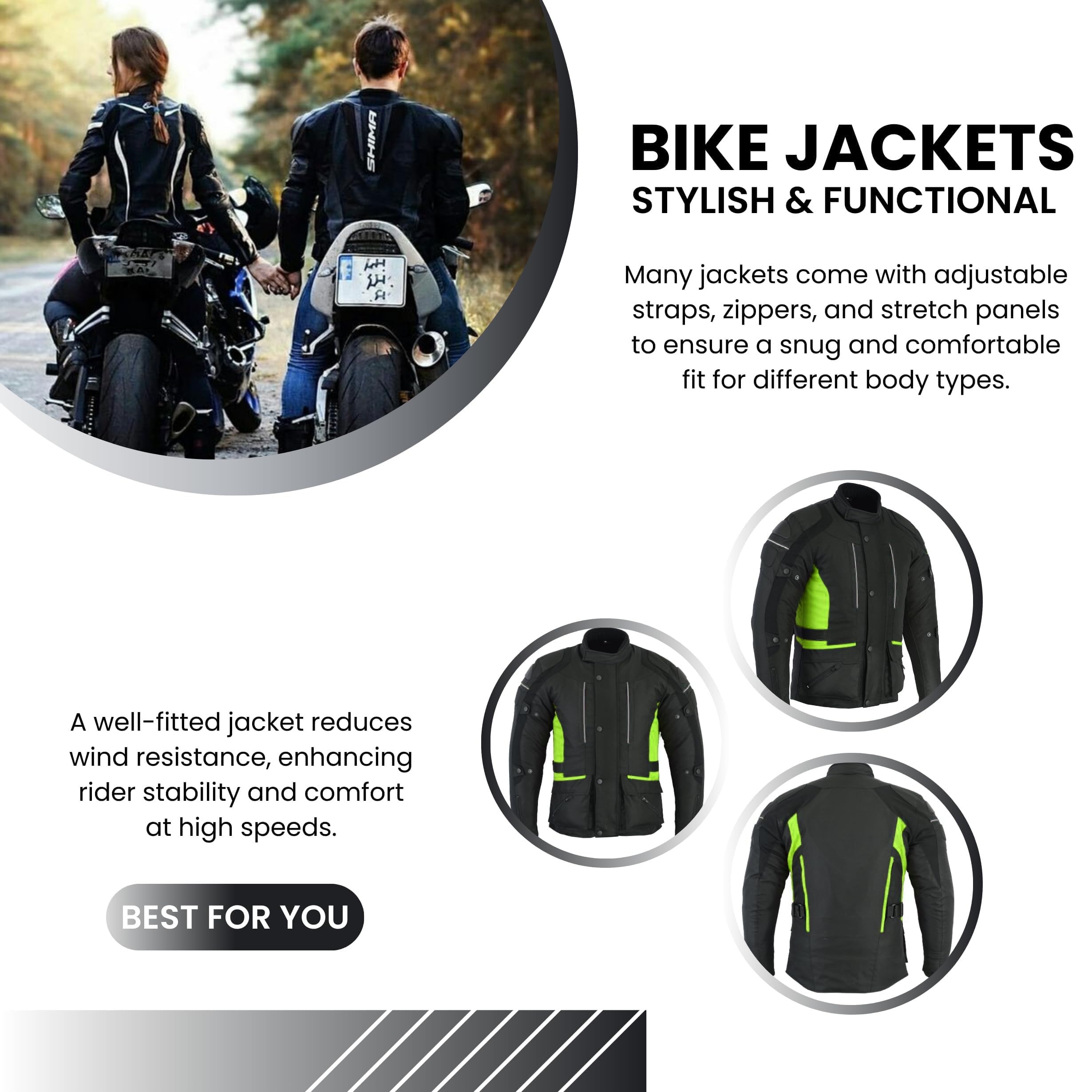 Sterling Sports Mens Black/Grey Black/Red Black/High Viz Textile Motorcycle Motorbike Jacket Waterproof CE Armoured