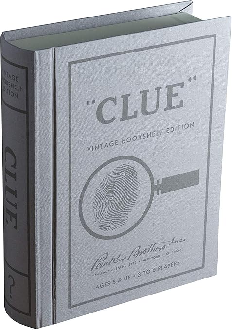 WS Game Company Clue Vintage Bookshelf Edition