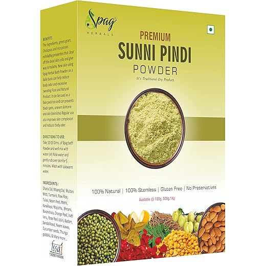 Sunnipindi Sandalwood Talcum 500g - Tan Removal & Cleansing