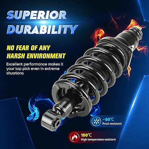 Miniatura 8 de Conjunto de amortiguador delantero y trasero con resorte helicoidal compatible con Honda Element 2.4L 2003-2011, reemplazo 171101L 171101R 172135