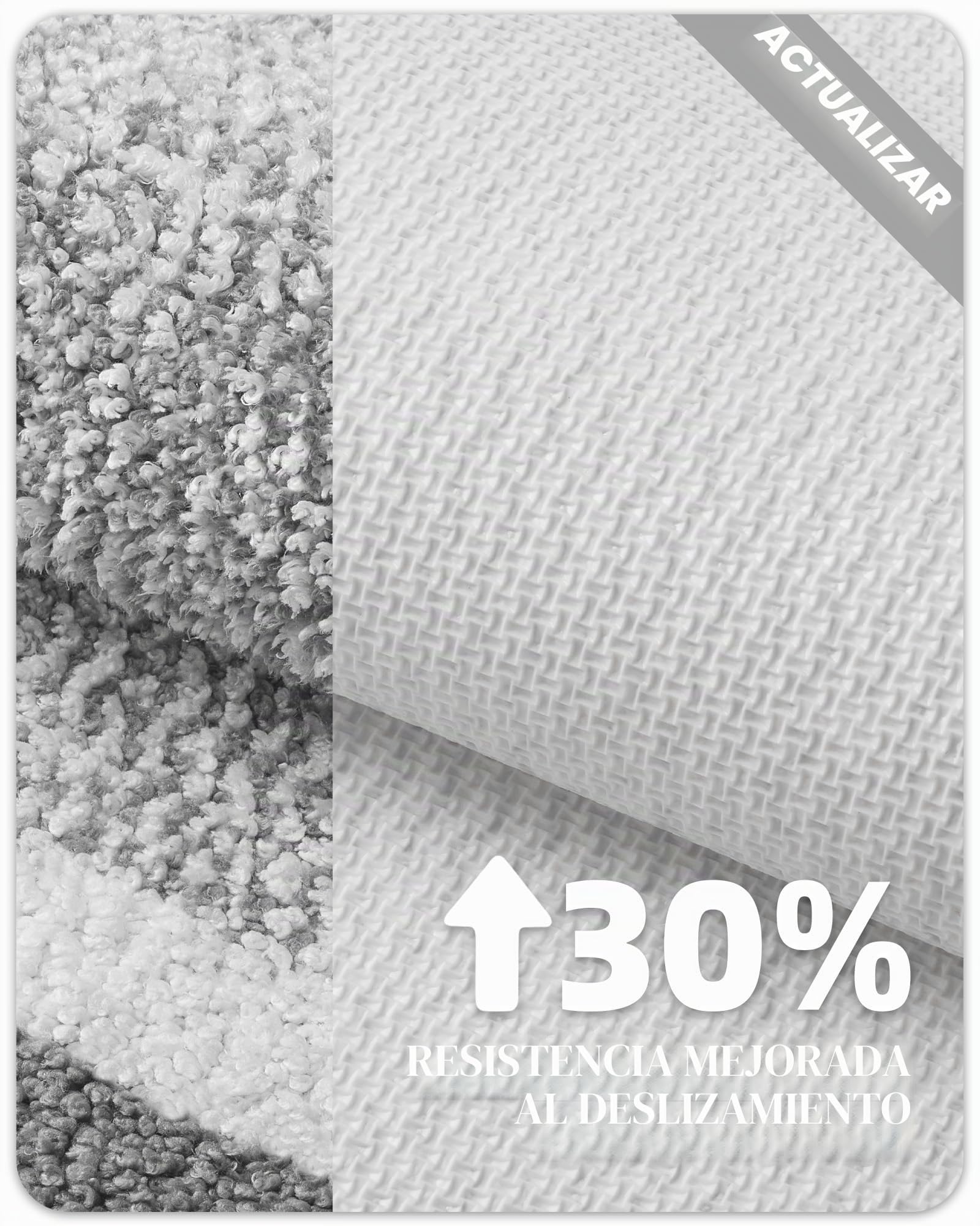 Color G Alfombra de Baño Antideslizante, Alfombrilla para Bañera,Alfombras Ducha Microfibra Suave,Alfombrillas Lavable en la Lavadora, Súper Absorbente 60 x 150 cm (Gris)