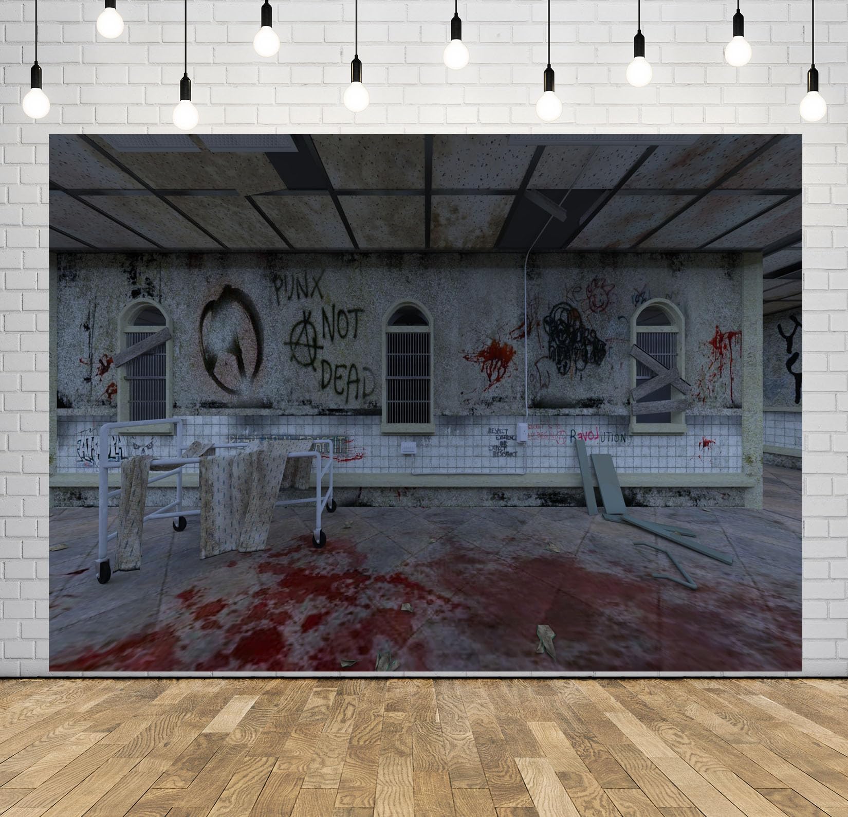 12x8FT (3.6x2.5m) Sala Operatoria Insanguinata Sfondo Fotografico