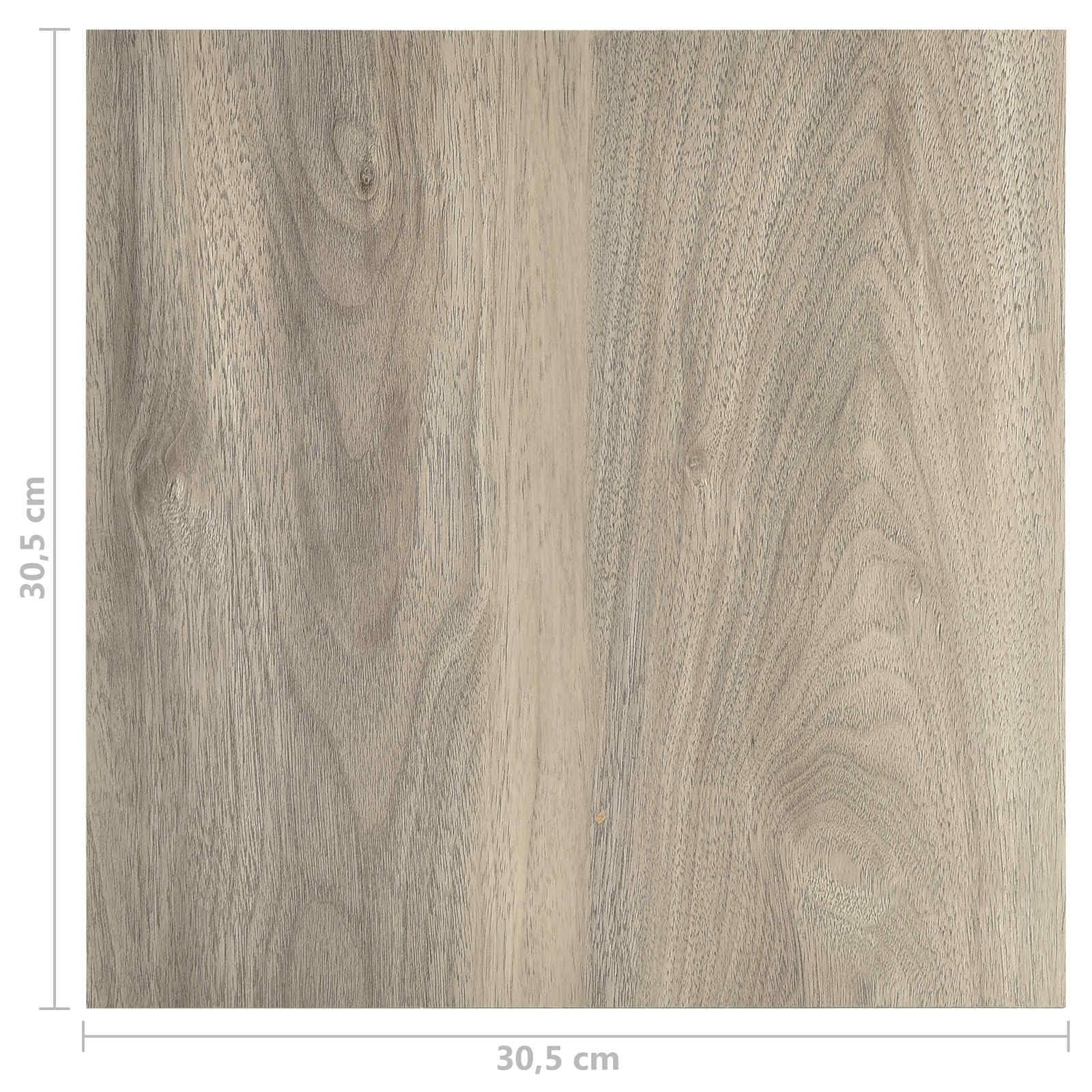 Deski podłogowe PCW, farba do drewna, samoprzylepna, 5,11 m², 55 sztuk, kwadratowe, 30,5 x 30,5 cm, do salonu, sypialni, kuchni, łazienki, łatwe w pielęgnacji, antypoślizgowe