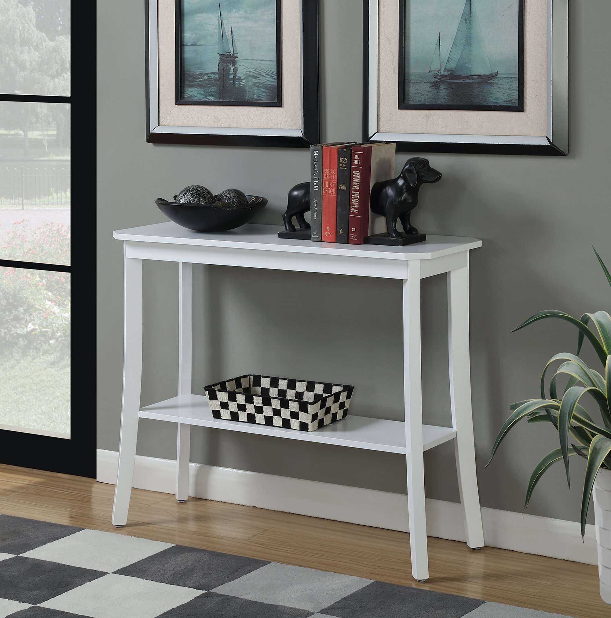 Convenience Concepts Designs2Go Baja Console Table, White