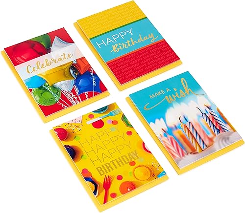 Miniatura 3 de Hallmark Surtido de tarjetas de cumpleaños, 16 tarjetas con sobres (Classic Celebrate)