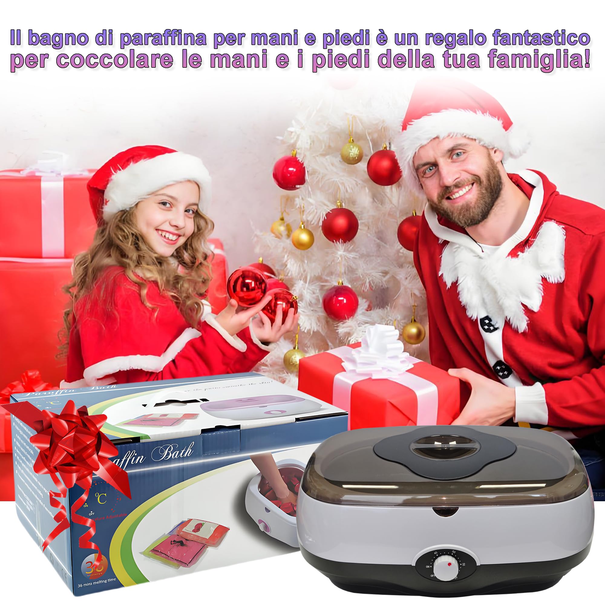 Paraffina per mani e piedi, 5000 ml bagni di paraffina mani e piedi, kit paraffina mani secca e ruvida, con cera di paraffina da 1800 g e accessori, ottimo regalo per spa (Nero)