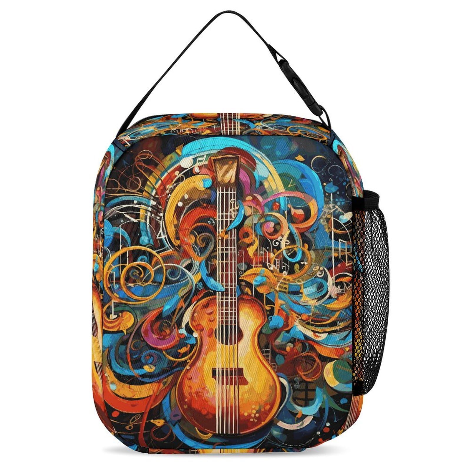 3-teiliges Rucksack-Set, Musik-Serie, Reisetasche, tragbar, lässig, Tagesrucksack, Sport-Rucksäcke mit Lunchbox, Federmäppchen, Musik-Serie, Einheitsgröße, Rucksackrucksäcke, Musik-Serie,