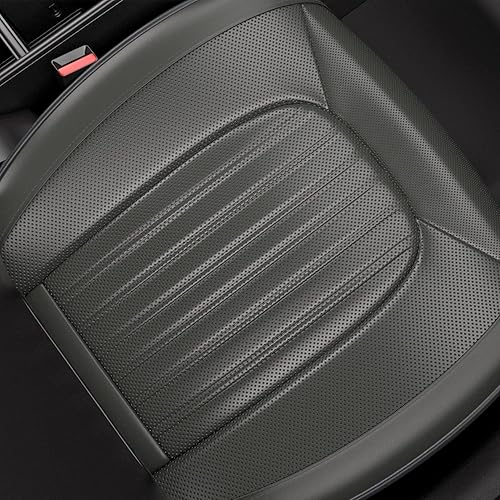 Miniatura 9 de 2 fundas ZC para asiento de automóvil, fundas de cojín para asiento delantero y inferior, piel de napa impermeable, antideslizantes y envolventes