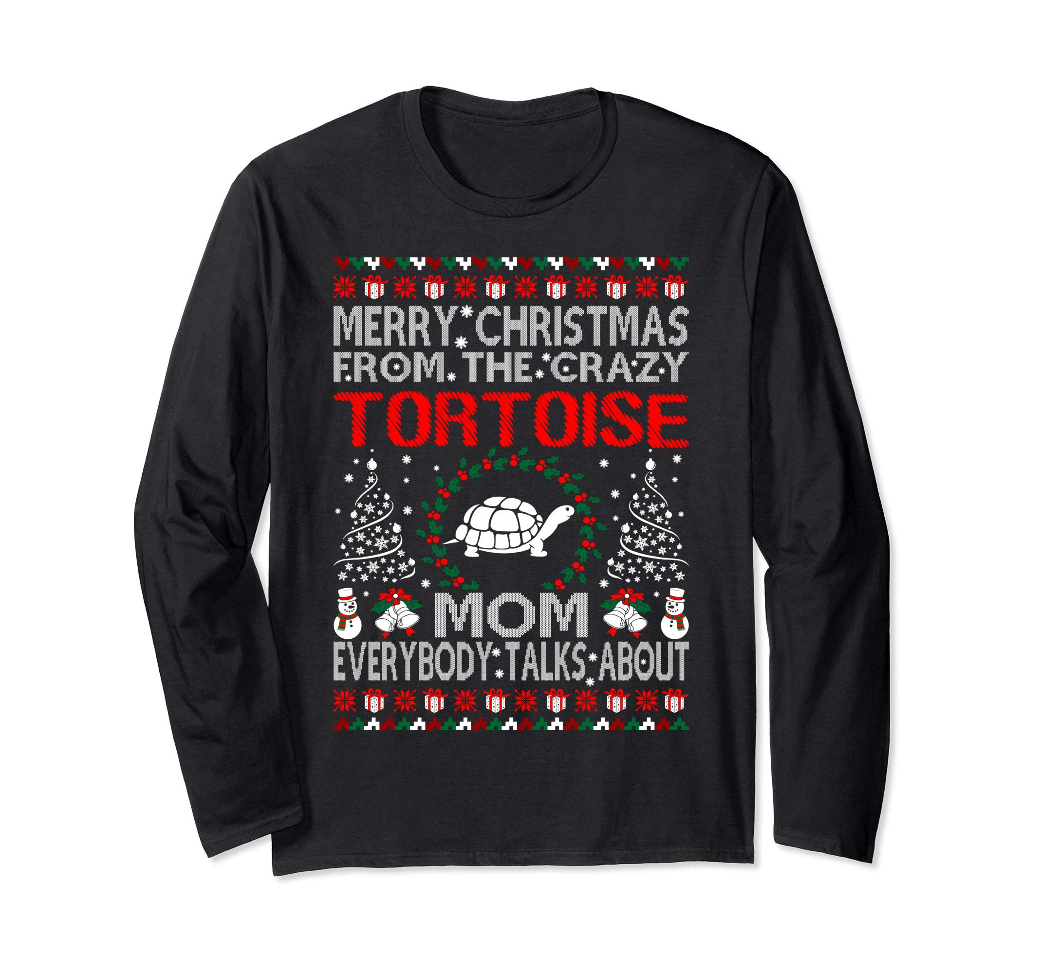 Merry Christmas From Tortoise Mom Ugly Sweater Tshirt