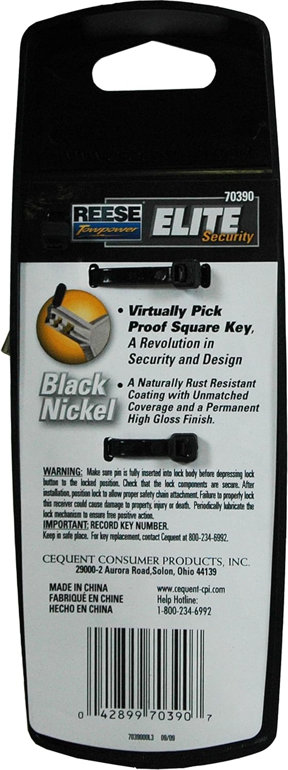 Reese Towpower 7039000 Elite Receiver Lock : Automotive