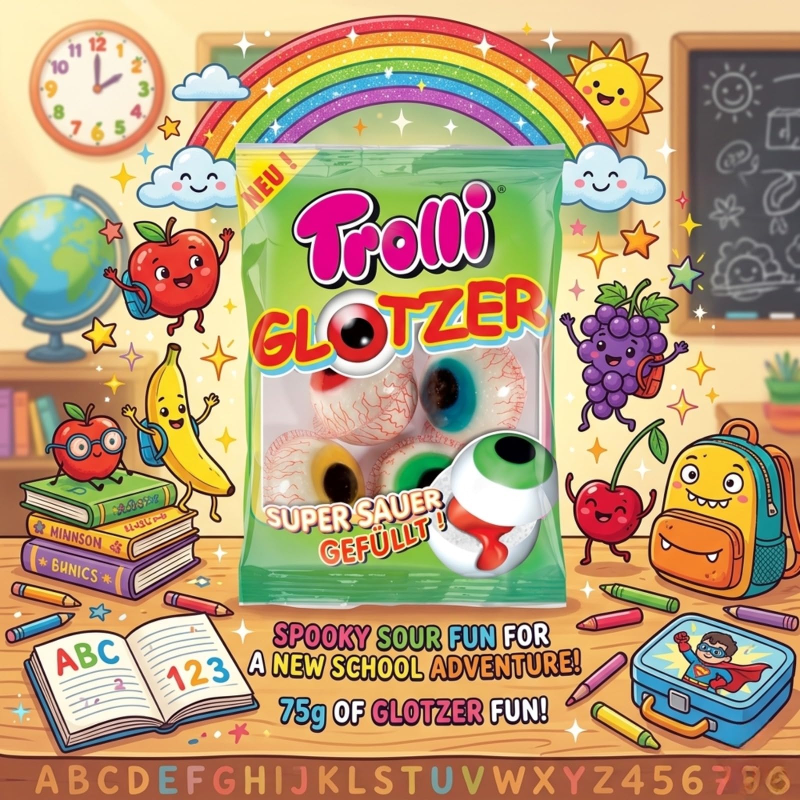 Amazon | Trolli Glotzer 目玉グミ 4個入り 75g | トローリ | グミ 通販