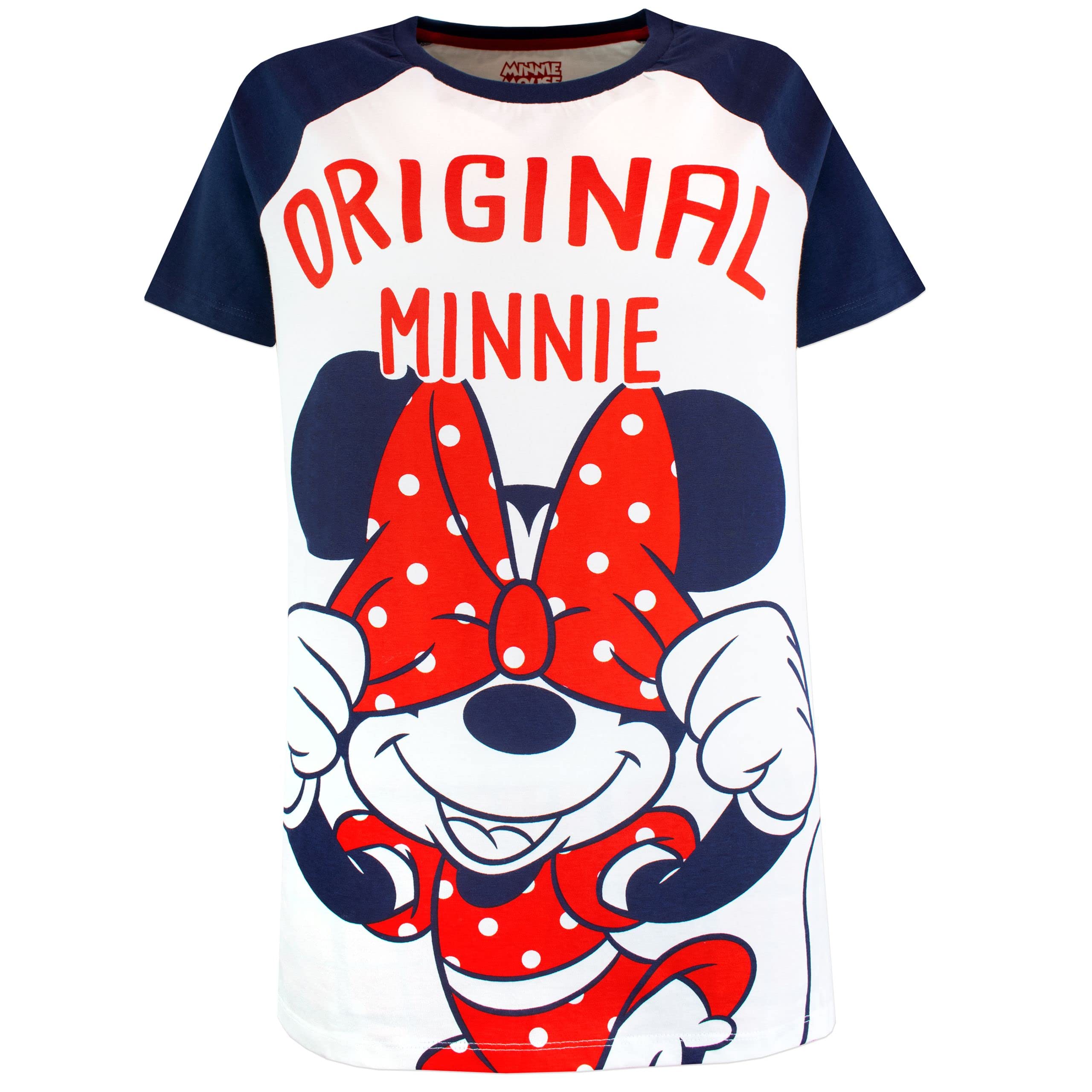 Disney Damen Schlafanzug Minnie Mouse Weiß XX-Large