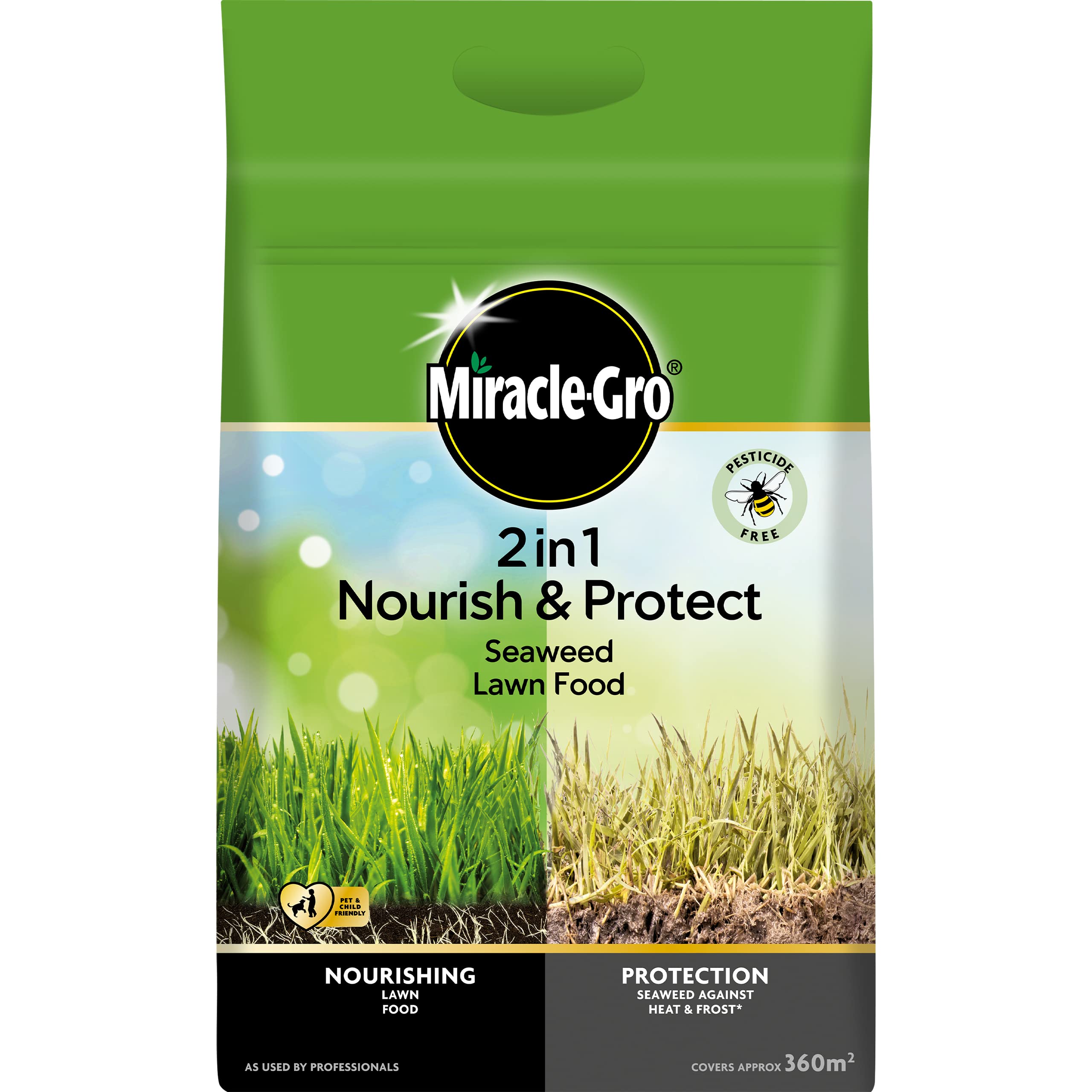 Miracle-Gro Nourish and Protect Seaweed Lawn Food, 360 m2