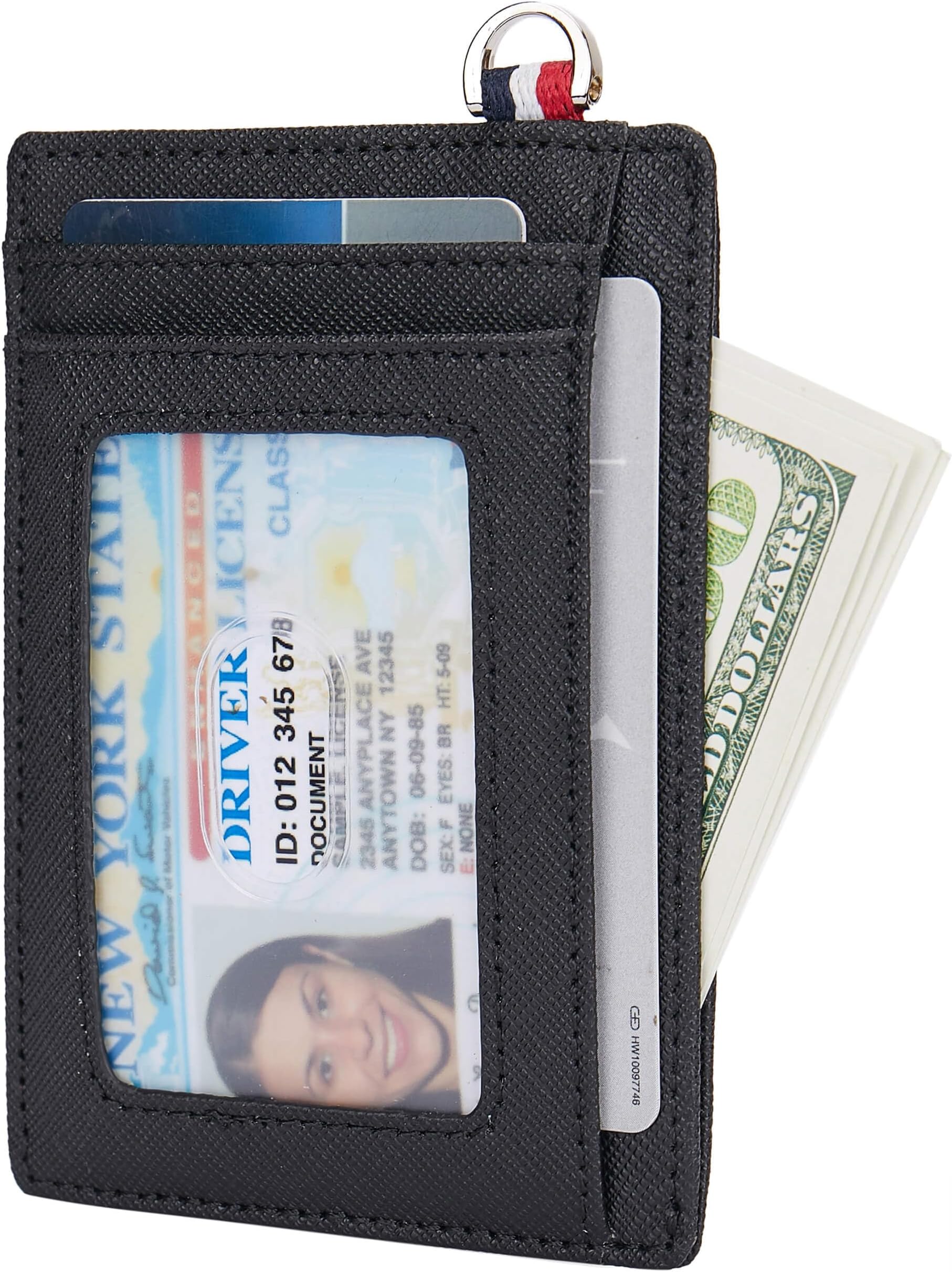 Slim Minimalist Front Pocket Wallet, Travel RFID Blocking Small Leather Thin Wallet, Credit Card Holder for Men and Women