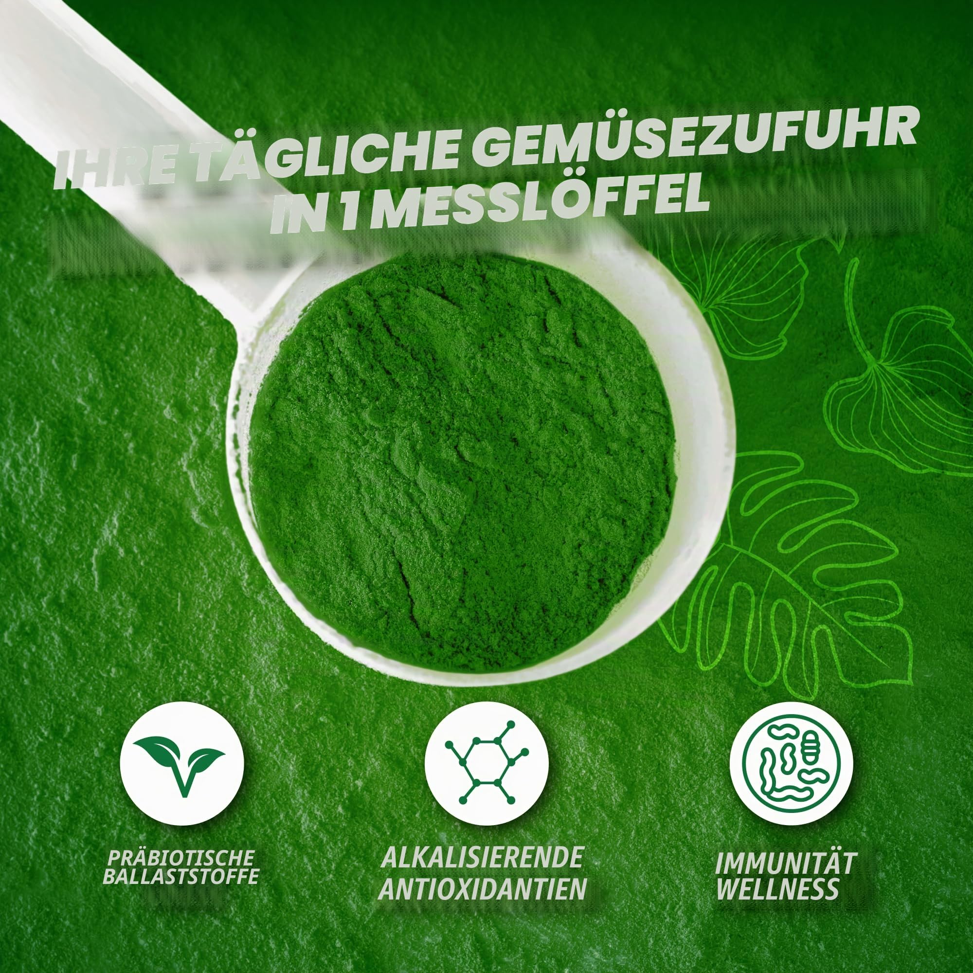 OxyGreens by EHPlabs - Daily Super Greens Pulver, Spirulina Kräuterergänzungsmittel mit präbiotischen Ballaststoffen, alkalizierende Antioxidantien & Immunität Wellness, 30 Portionen (Ananas)