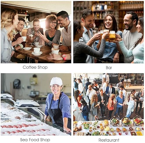 Miniatura 7 de Máquina de hielo comercial Costzon, máquina de hielo de acero inoxidable integrada, 110LBS24H, capacidad de almacenamiento de 33 libras, diseño