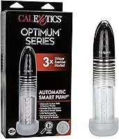 Vista 1 de CalExotics Optimum Series Bomba inteligente automática – Bomba de pene de mejora masculina con funda de silicona Stroker – Juguetes sexuales