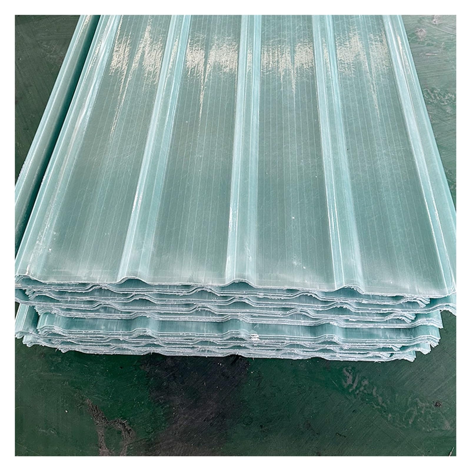 Plaques toiture polycarbonate ondulées contre la chaleur de serre et balcon