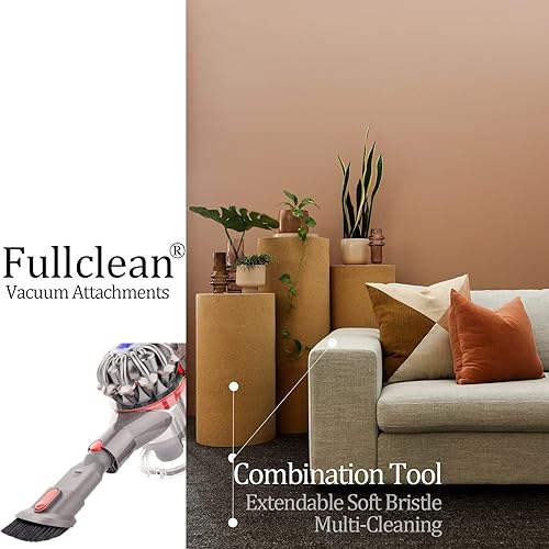 Miniatura 4 de Kit de herramientas de colchón para Dyson V15 V10 V8 V7 V11 Absoluto inalámbrico, herramienta de colchón y manguera de extensión con botón de