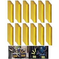 Vista 25 de Adhesivos reflectantes reflectantes de 1 pulgada de diámetro, reflector, impermeable, cinta adhesiva de advertencia de alta visibilidad