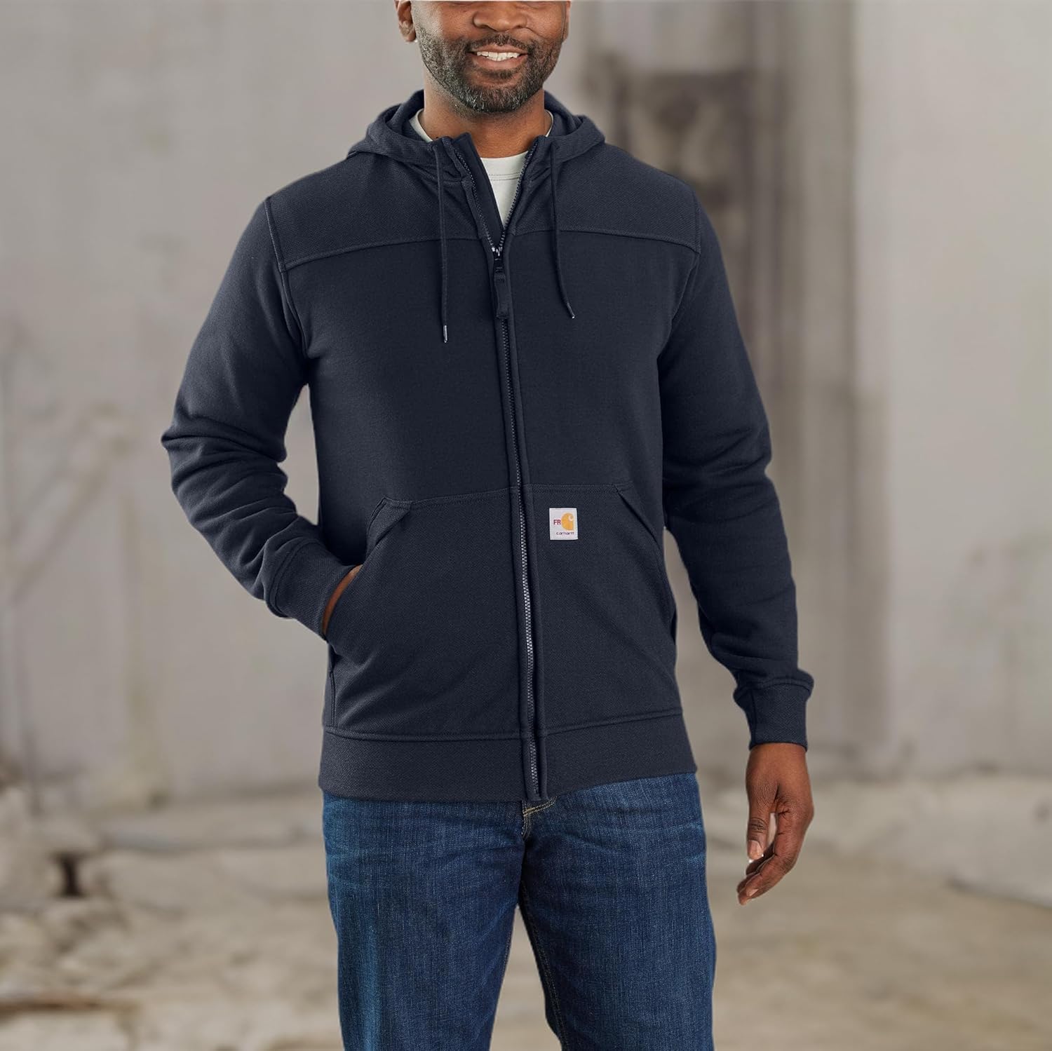Carhartt Men's 105010 Flame Resistant Rain Defender® Relaxed Fit Fleece - Image 5