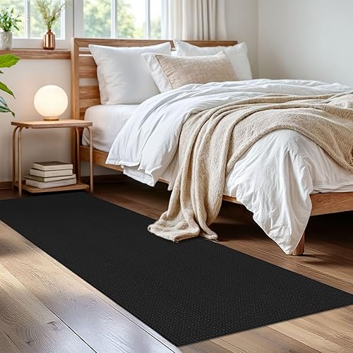 Miniatura 360 de IOHOUZE Alfombra lavable de 4 x 6 pies con parte trasera de goma antideslizante tejida para interiores y exteriores, alfombra para entrada