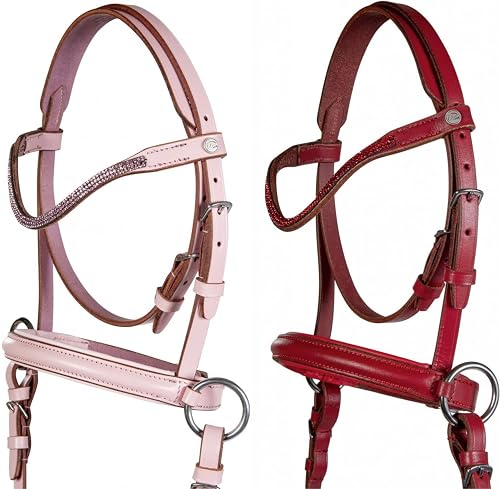 HKM Funny Horses2 Cabezada Bitless p. caballos de m. Rosa Shetland