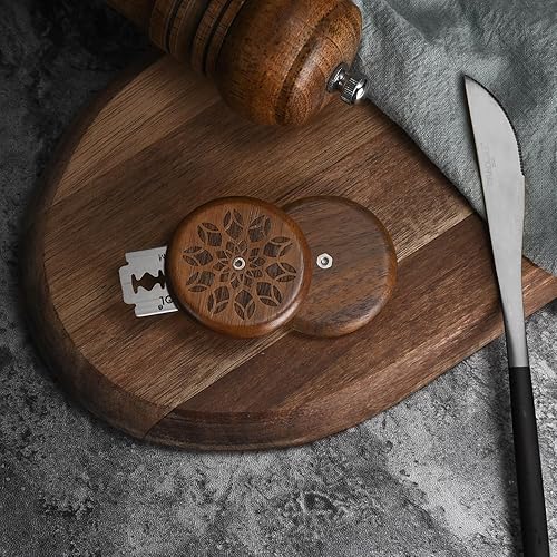 Miniatura 7 de VIROTEE Pan Scroing Lame - Herramientas de corte para hornear masa madre cuchillo cortador de afeitar para panaderos con bolsa de semillas