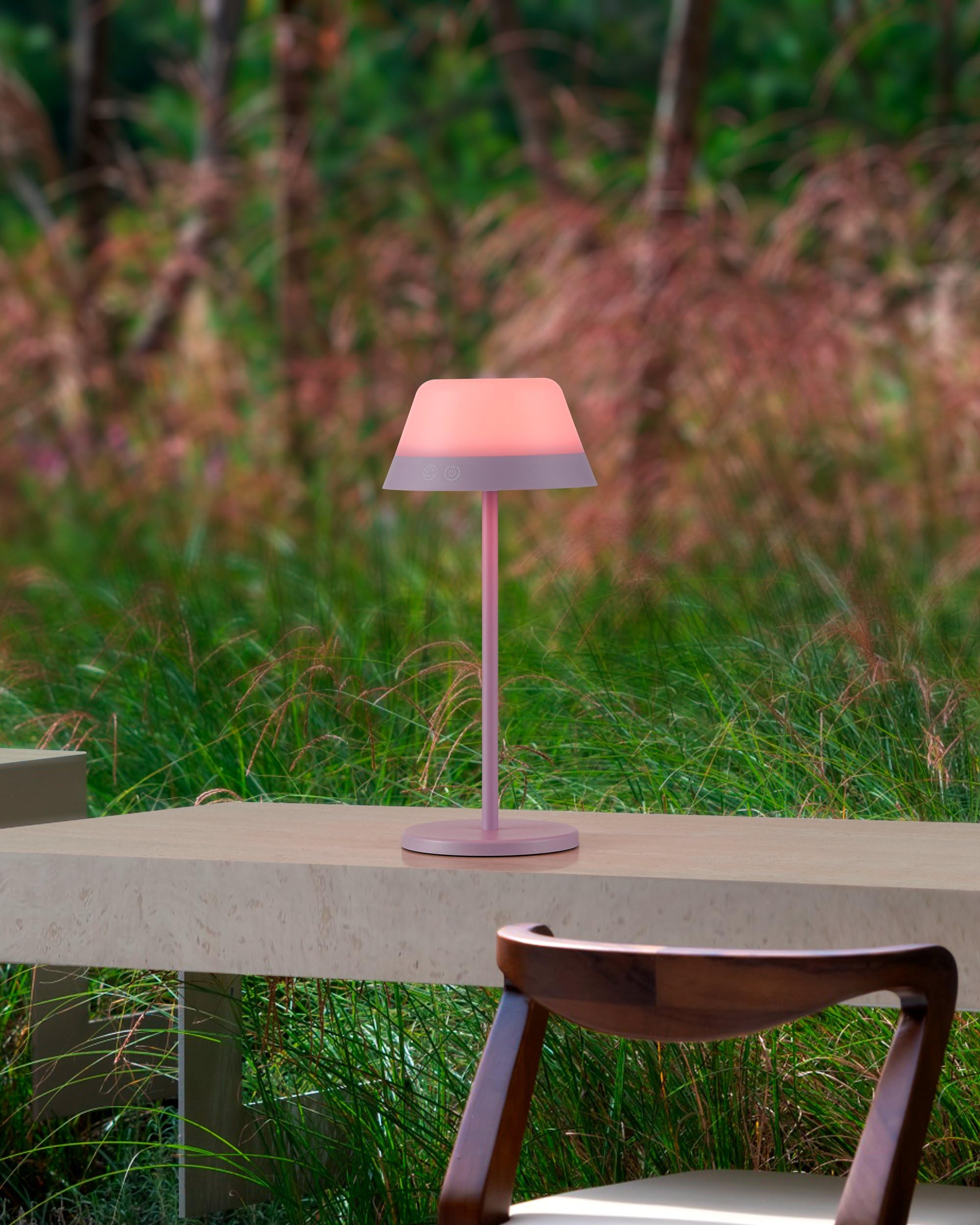 EGLO LED Tischlampe außen Meggiano, Campinglampe dimmbar
