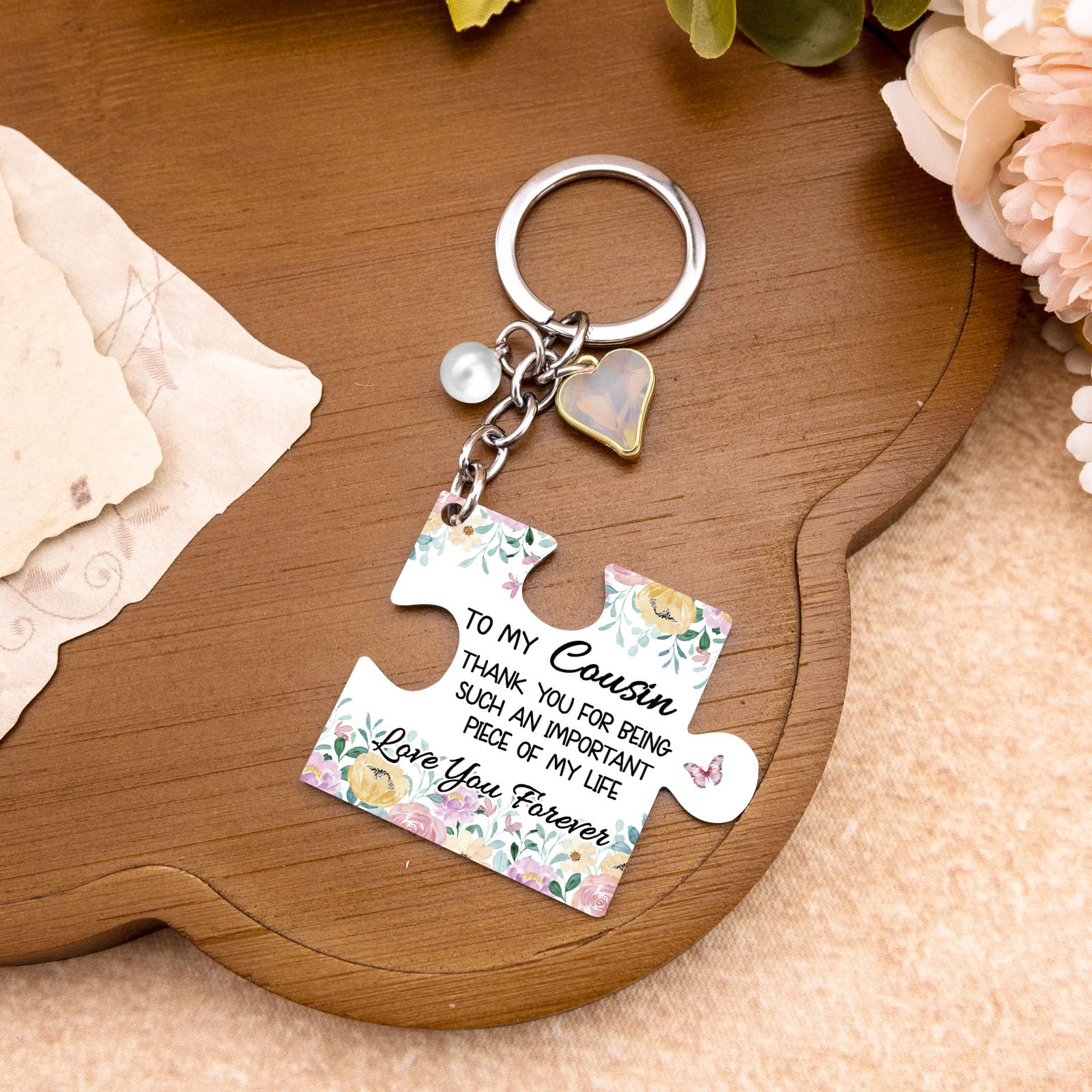 Cousin Gifts For Women Keychain Best Cousin Sister Ever Gifts For Cousins Female Thanksgiving Christmas Unique Cousins Birthday Gift For Women