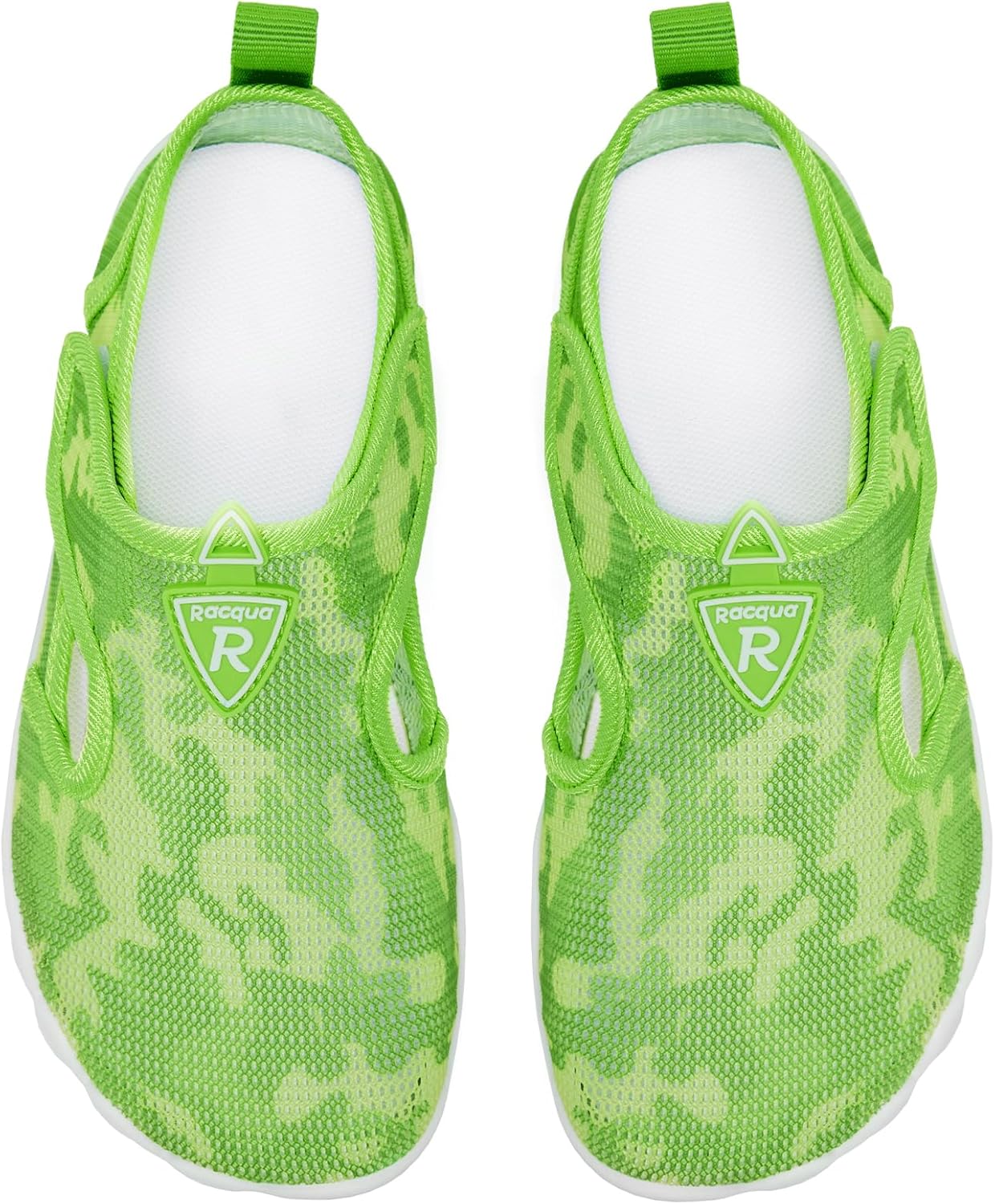 Racqua Aqua Fast Dry Pool Kids Indoor Slip-On Shoes Outdoor Lightweight Girls Boat Shoe Boys Swimming Beach Sea Water Breathable Shoes Green 6 - Image 6