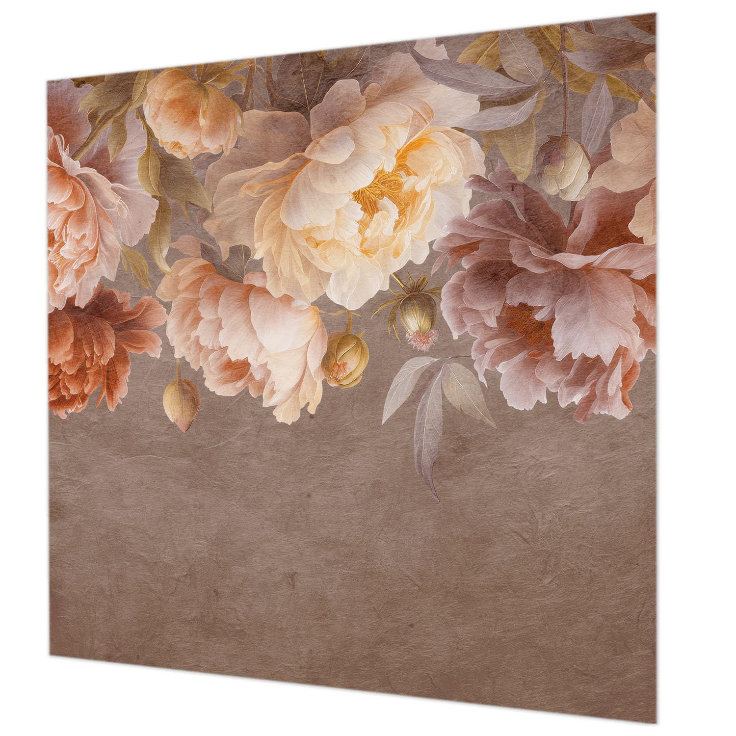 Papier peint intissé élégance florale pour chambre à coucher et salon