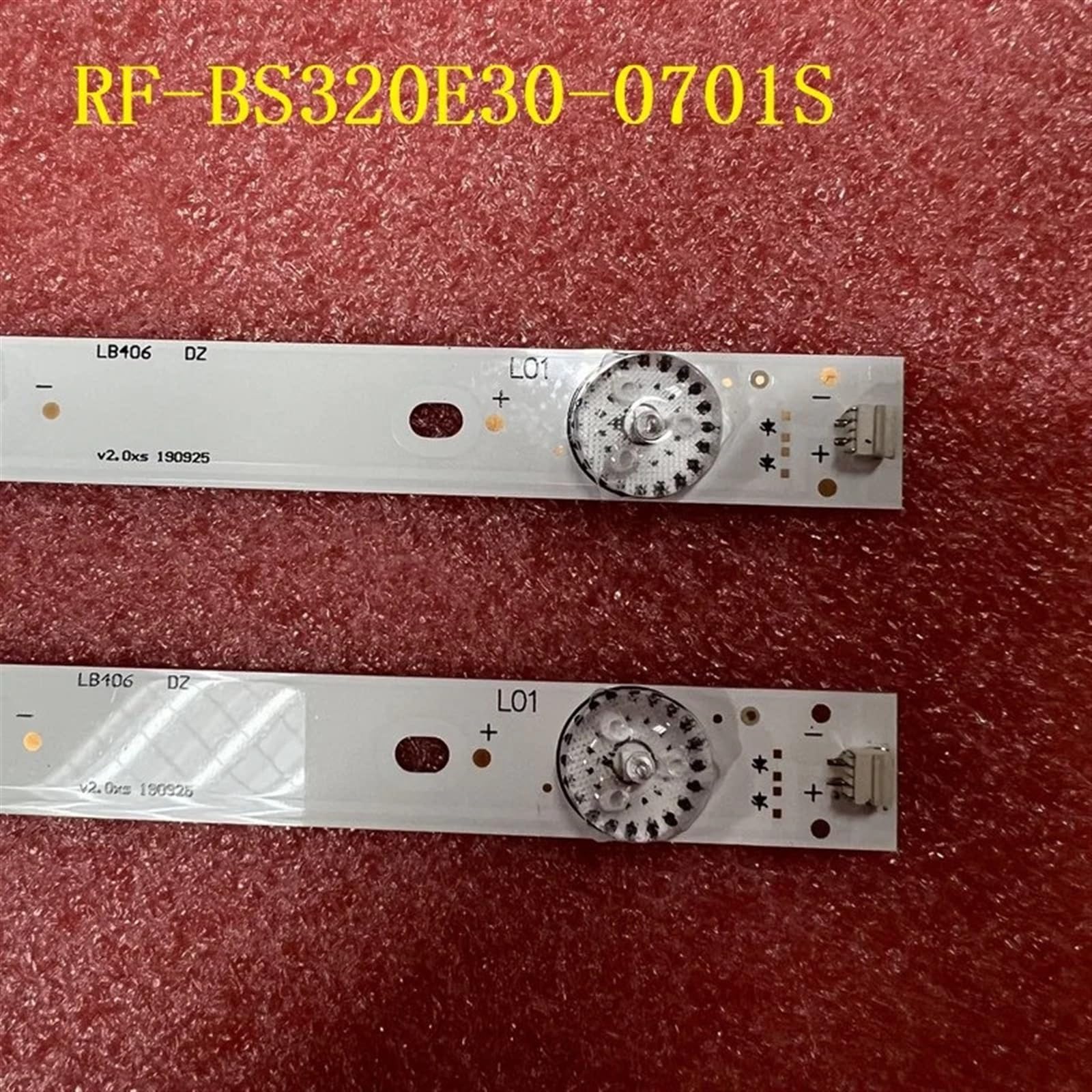 Striscia di retroilluminazione a LED Compatibile for C320F15-E6-L C320X15 E6 H G1 RF BS320E30 0701S 17 B0 32LEM-1019/T2C TV 32LEX-5027/T2C 32LEM-1029/T2C(10pcs for 5 TV)