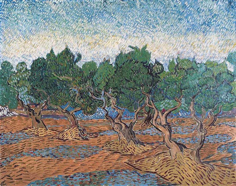 Tableau Van Gogh Olive Grove 1889 l'émotion de la peinture chez vous