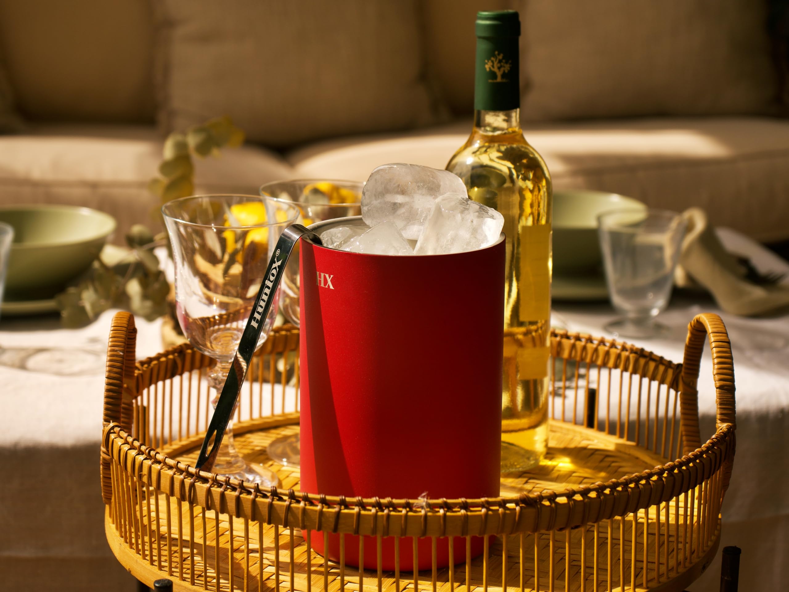 Chill Out Enfriador de Botellas de Vino – Cubitera – Enfriador Vino - Enfriador de Vino Blanco - Enfriador Botellas Cava – Cubitera de Hielo - Enfriador Botellas – Cubiteras Hielo (Red)
