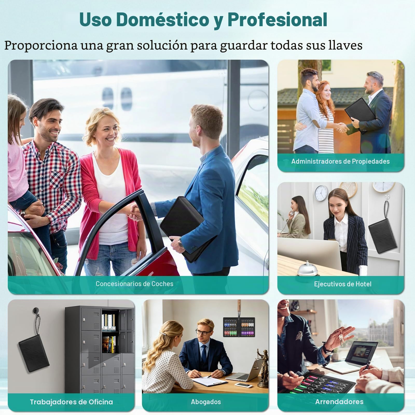 Portátil Caja Seguridad Llaves Grand Armarios de Llaves con Gancho Caja Llavero Pared Armario Llaves Organizador Llaves Exterior Caja Guarda Llave Coche para Office Garage