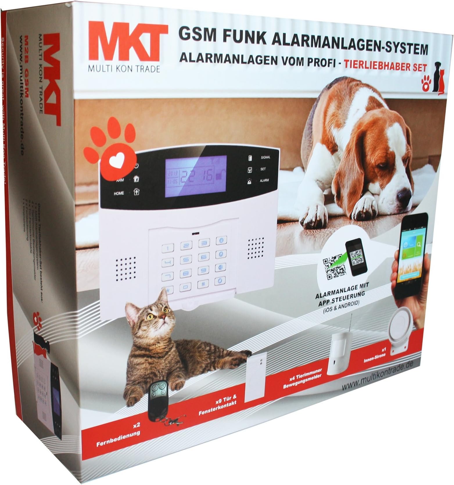 M2B-T4-N Pet-Proof Wireless Alarm System with Accessories